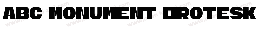 ABC Monument Grotesk Mono Regular字体转换